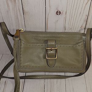 Aimee Kestenberg Studded Leather  Crossbody Bag Purse